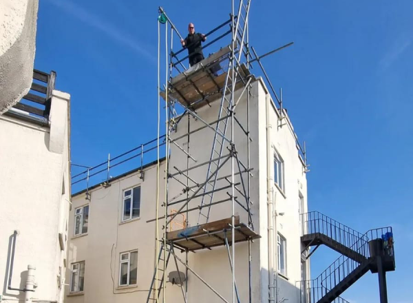 Rope & Wheel Scaffolding installation