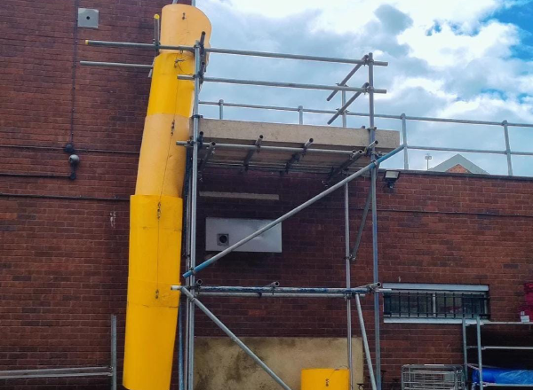 Shoots Scaffolding installation